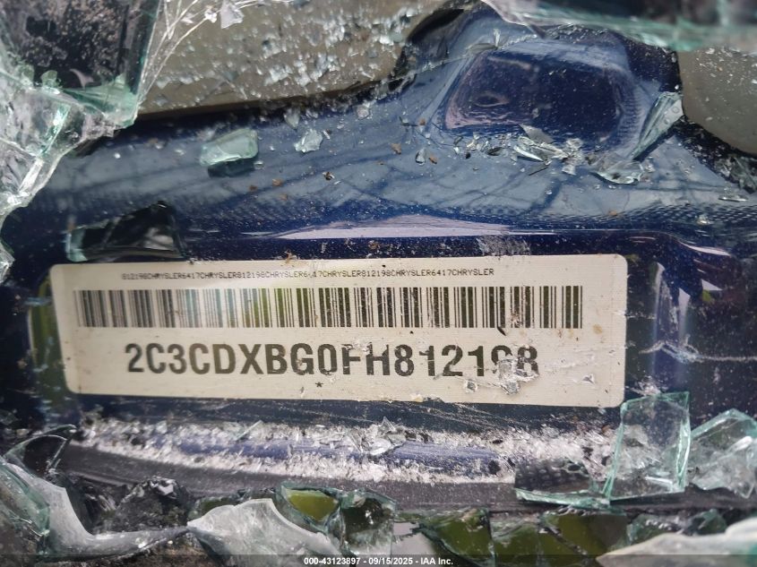 2015 Dodge Charger Se VIN: 2C3CDXBG0FH812198 Lot: 43123897