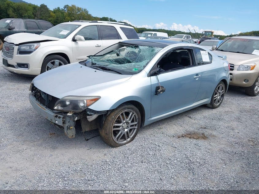 2005 Scion Tc blue coupe gasoline JTKDE167650033694 photo #3