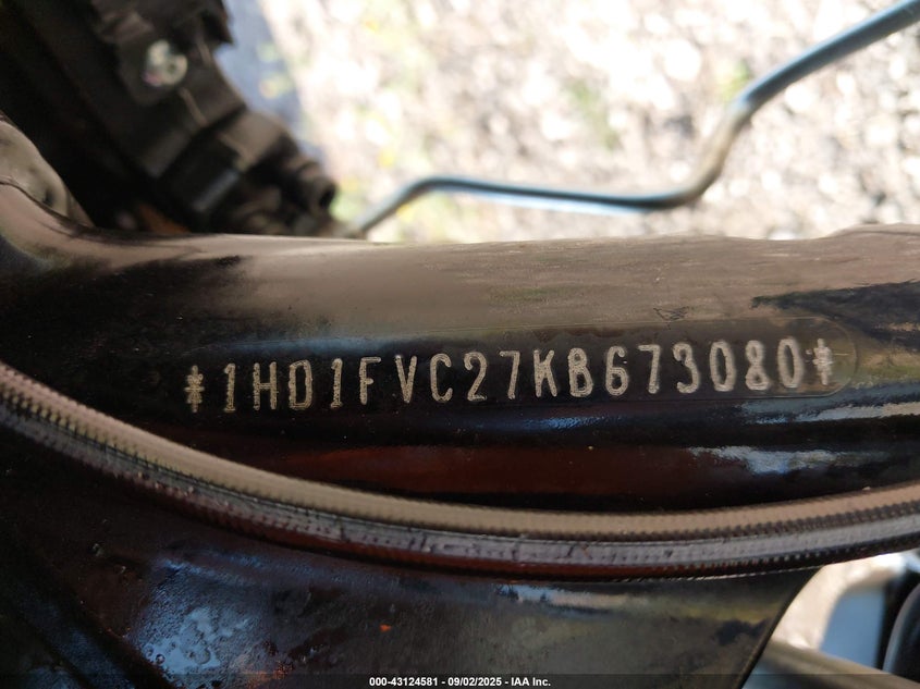 2019 Harley-Davidson Flht VIN: 1HD1FVC27KB673080 Lot: 43124581