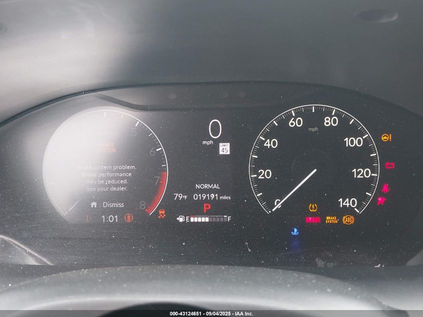 2024 Honda Hr-V 2Wd Ex-L/2Wd Ex-L W/O Bsi VIN: 3CZRZ1H78RM705864 Lot: 43124651