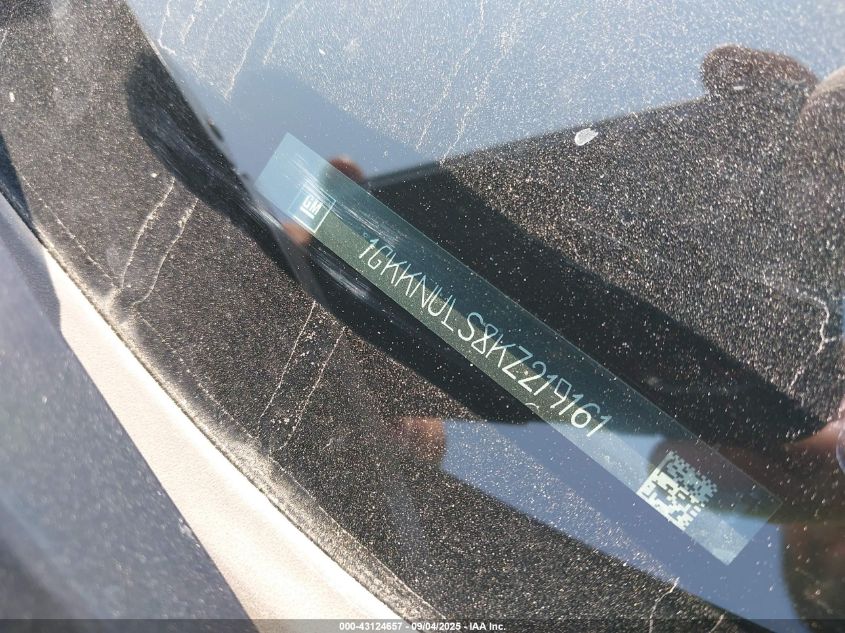 2019 GMC Acadia Slt-1 VIN: 1GKKNULS8KZ219161 Lot: 43124657