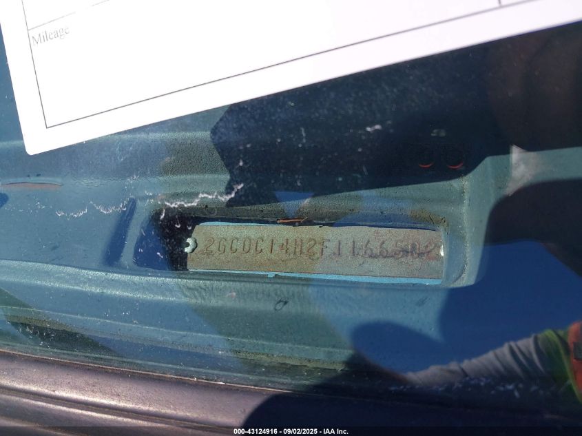 1985 Chevrolet C10 VIN: 2GCDC14H2F1166502 Lot: 43124916