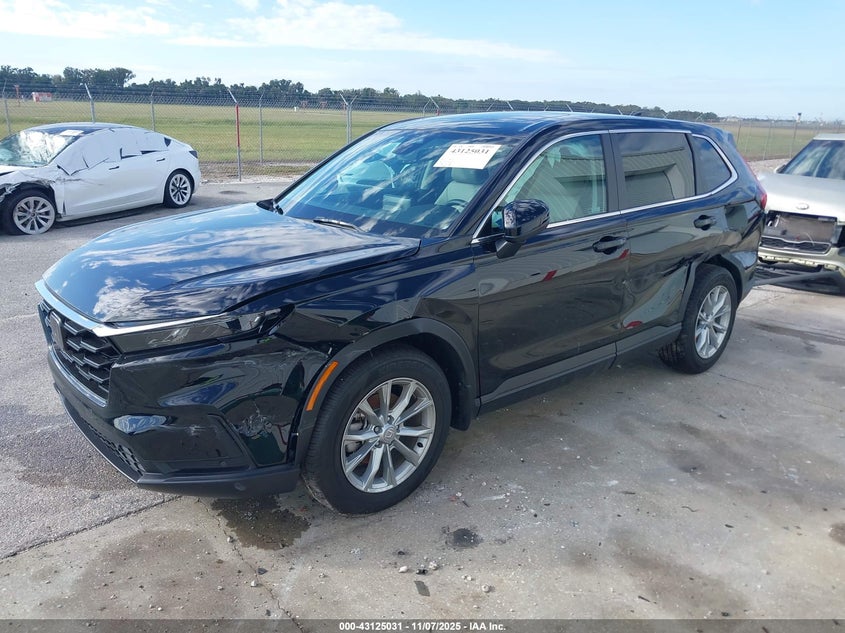 2025 Honda Cr-V Ex-L 2Wd black other gasoline 5J6RS3H79SL010929 photo #3