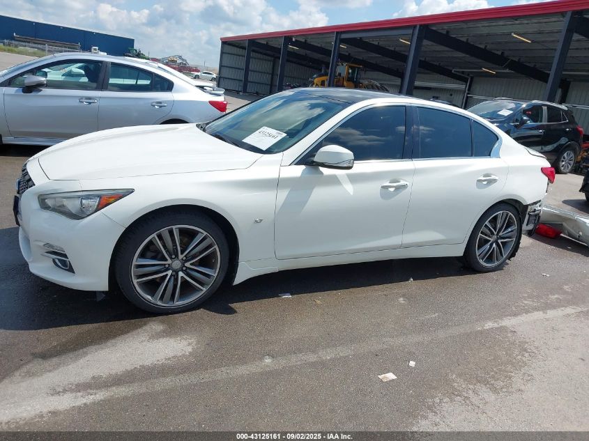 2014 Infiniti Q50 Premium VIN: JN1BV7AR1EM707823 Lot: 43125161