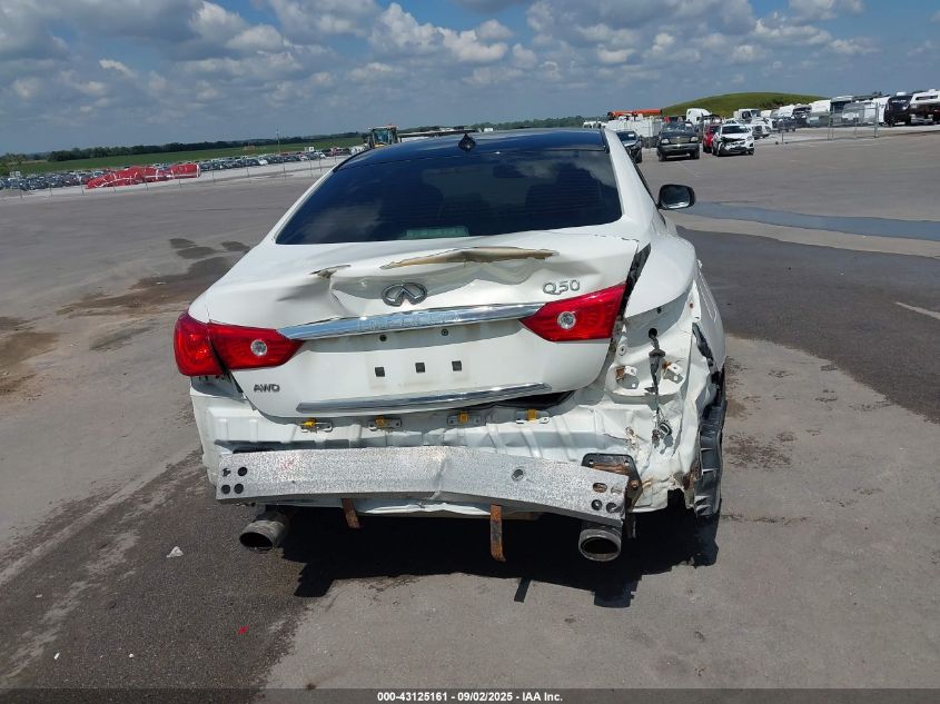 2014 Infiniti Q50 Premium VIN: JN1BV7AR1EM707823 Lot: 43125161