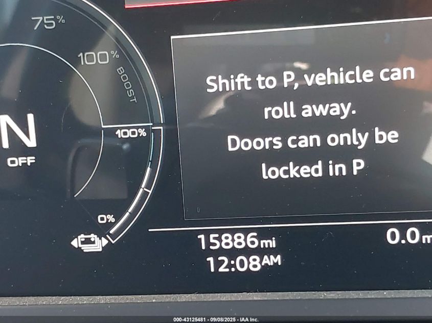 2024 Audi Q8 E-Tron Premium Plus Quattro VIN: WA15AAGEXRB027700 Lot: 43125481