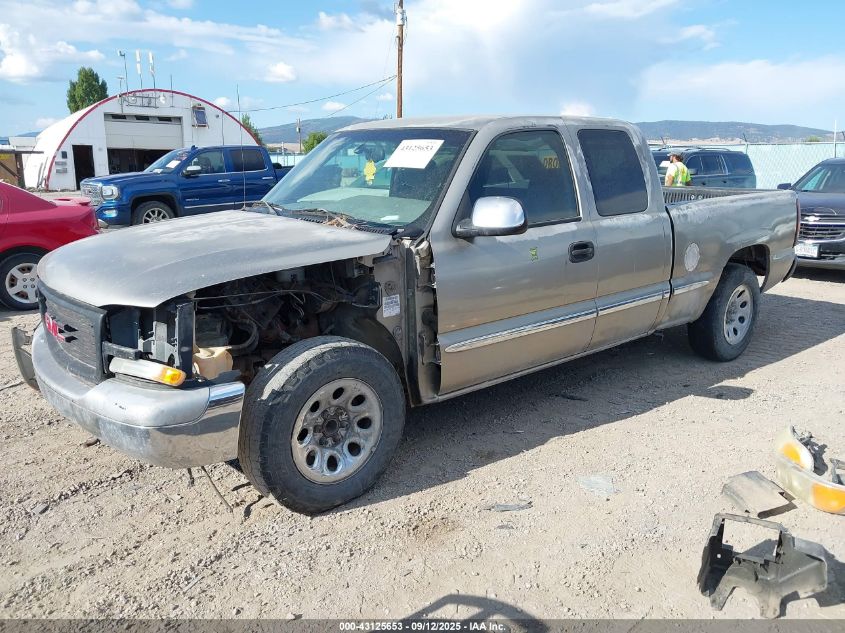 2000 GMC Sierra 1500 Sle VIN: 1GTEC19TXYZ307571 Lot: 43125653