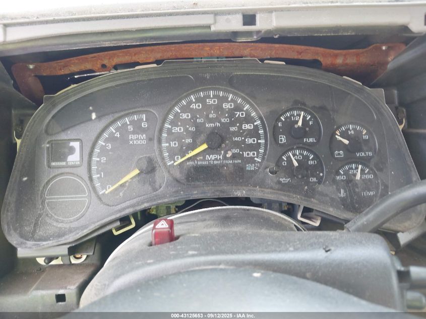 2000 GMC Sierra 1500 Sle VIN: 1GTEC19TXYZ307571 Lot: 43125653