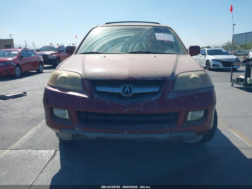 2006 Acura Mdx VIN: 2HNYD18866H516482 Lot: 43125792