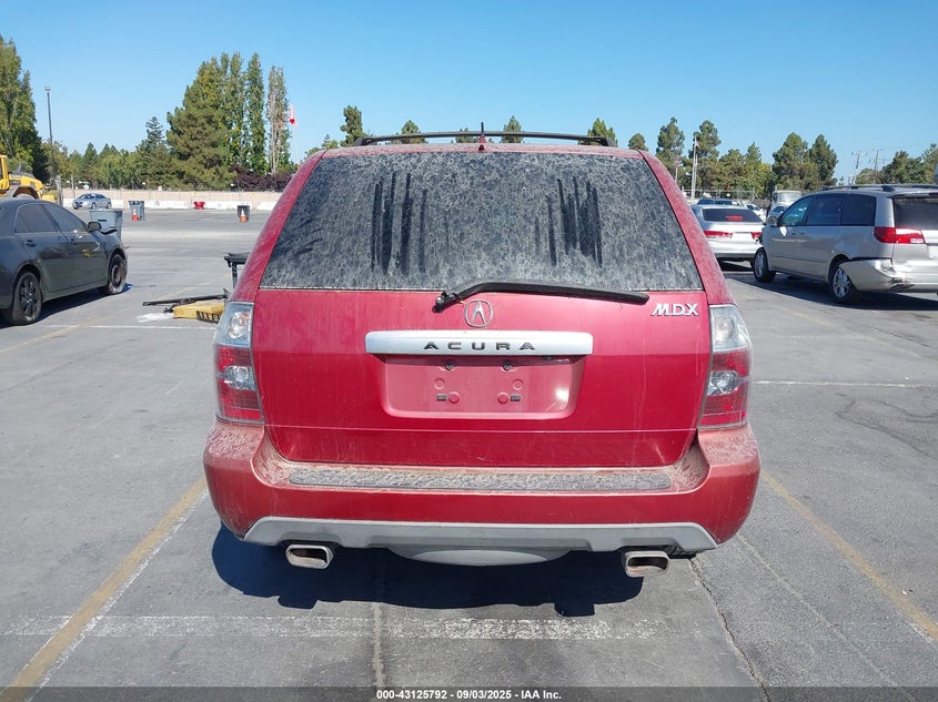 2006 Acura Mdx VIN: 2HNYD18866H516482 Lot: 43125792