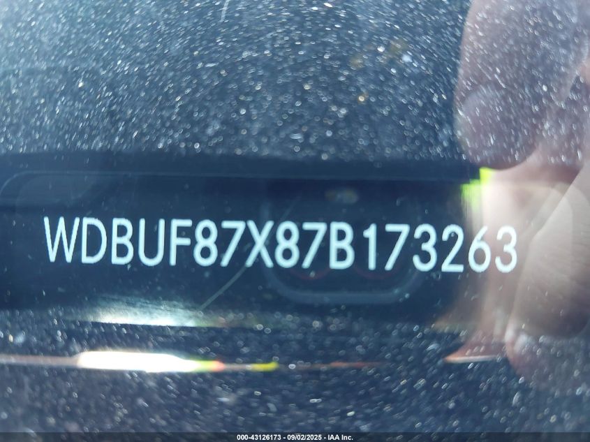 2007 Mercedes-Benz E 350 4Matic VIN: WDBUF87X87B173263 Lot: 43126173