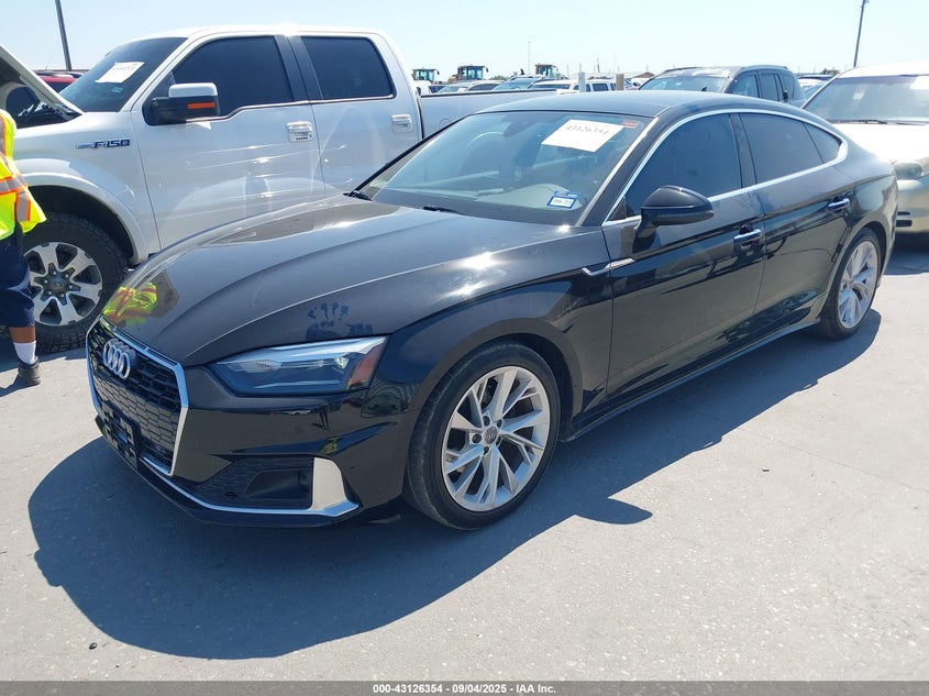Vin: wauabcf57ma019242, lot: 43620678, audi a5 sportback premium 40 tfsi quattro s tronic 20212