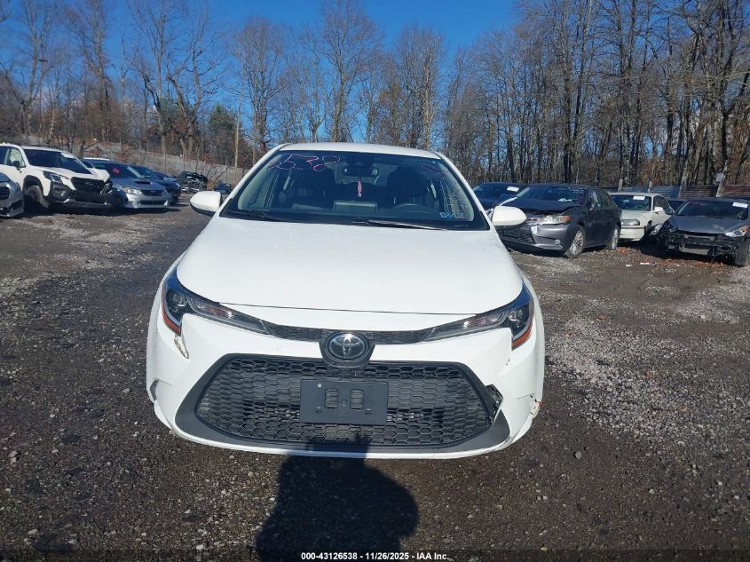 2021 Toyota Corolla Le VIN: JTDEPMAE0MJ130346 Lot: 43126538