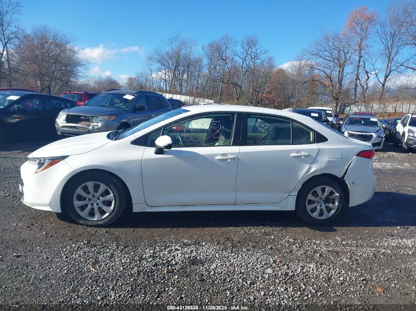 2021 Toyota Corolla Le VIN: JTDEPMAE0MJ130346 Lot: 43126538