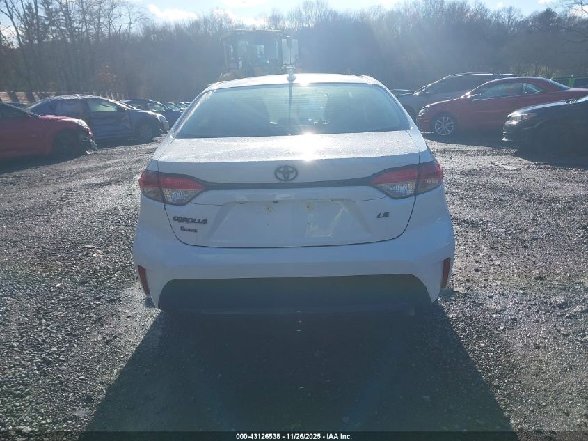 2021 Toyota Corolla Le VIN: JTDEPMAE0MJ130346 Lot: 43126538