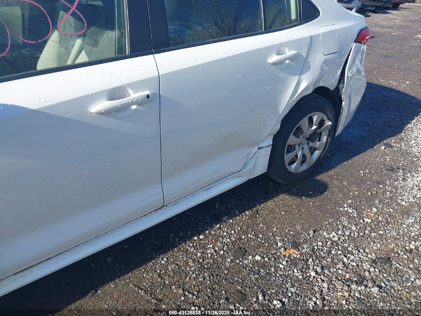 2021 Toyota Corolla Le VIN: JTDEPMAE0MJ130346 Lot: 43126538