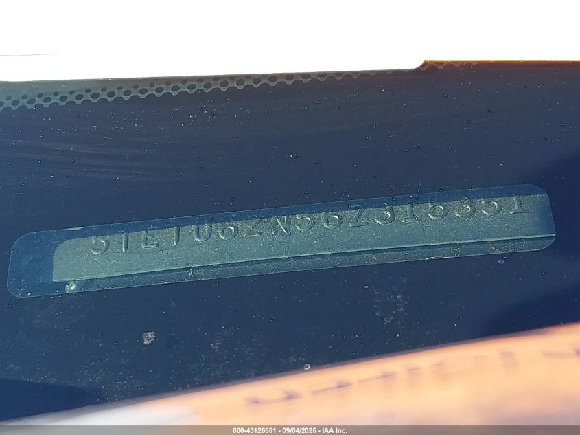 2006 Toyota Tacoma Prerunner V6 VIN: 5TETU62N56Z315351 Lot: 43126551