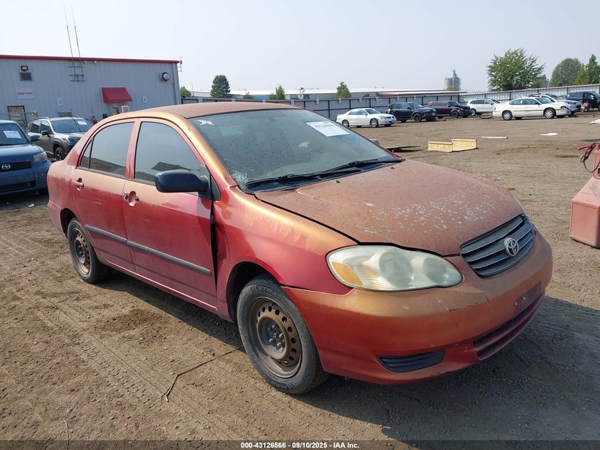 2004 Toyota Corolla Ce orange sedan gasoline 1NXBR32E04Z200203 photo #1
