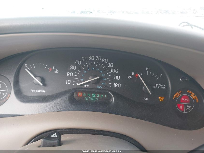 2002 Buick Century Custom VIN: 2G4WS52JX21266796 Lot: 43126642