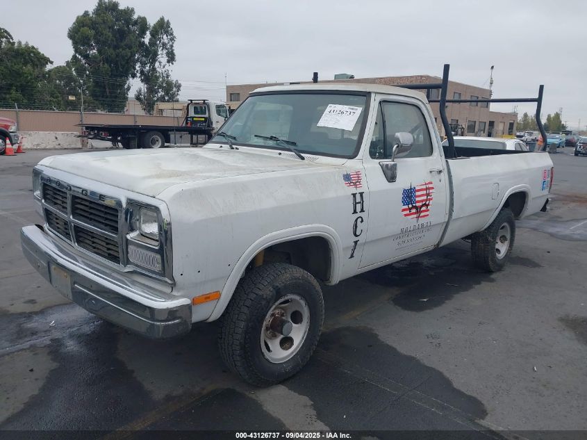 DODGE W-SERIES 1993 1B7HM16Y4PS239267 Photo 2