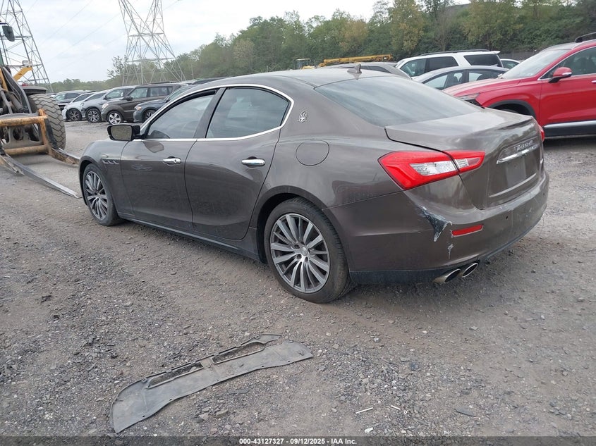 Vin: zam57xsa8f1154289, lot: 43621651, maserati ghibli 20153
