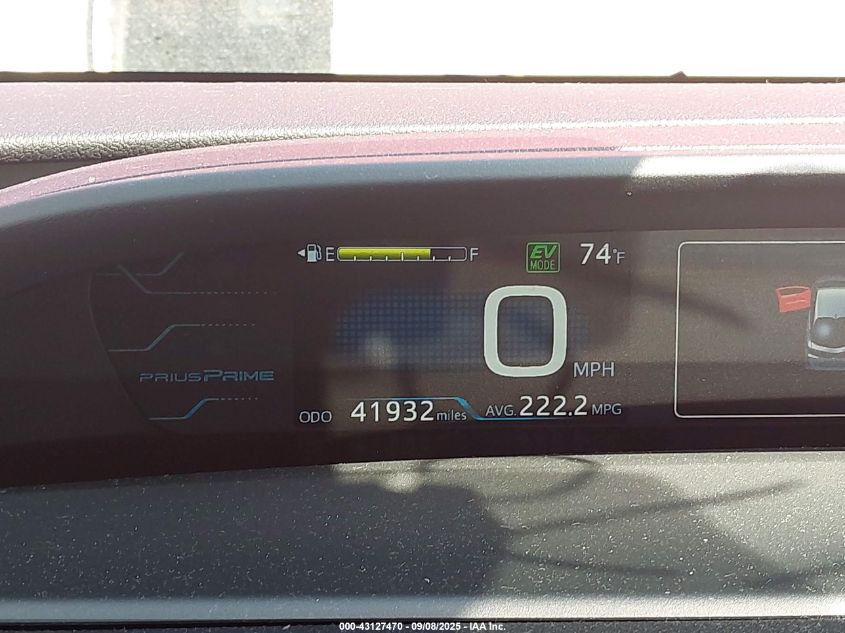 2019 Toyota Prius Prime Premium VIN: JTDKARFP5K3105326 Lot: 43127470