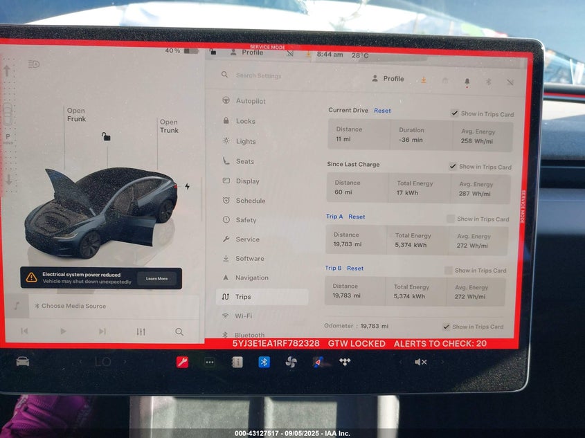 2024 Tesla Model 3 Long Range Dual Motor All-Wheel Drive/Rear-Wheel Drive VIN: 5YJ3E1EA1RF782328 Lot: 43127517