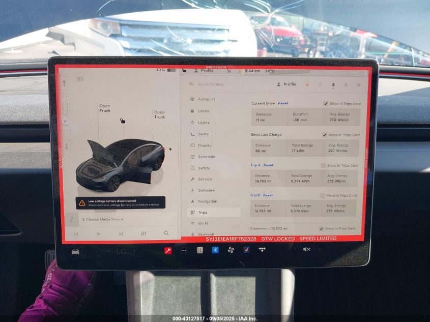 2024 Tesla Model 3 Long Range Dual Motor All-Wheel Drive/Rear-Wheel Drive VIN: 5YJ3E1EA1RF782328 Lot: 43127517