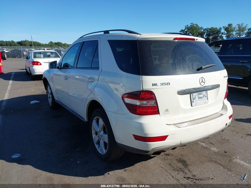 2009 Mercedes-Benz Ml 350 4Matic white suv gasoline 4JGBB86E59A521044 photo #4