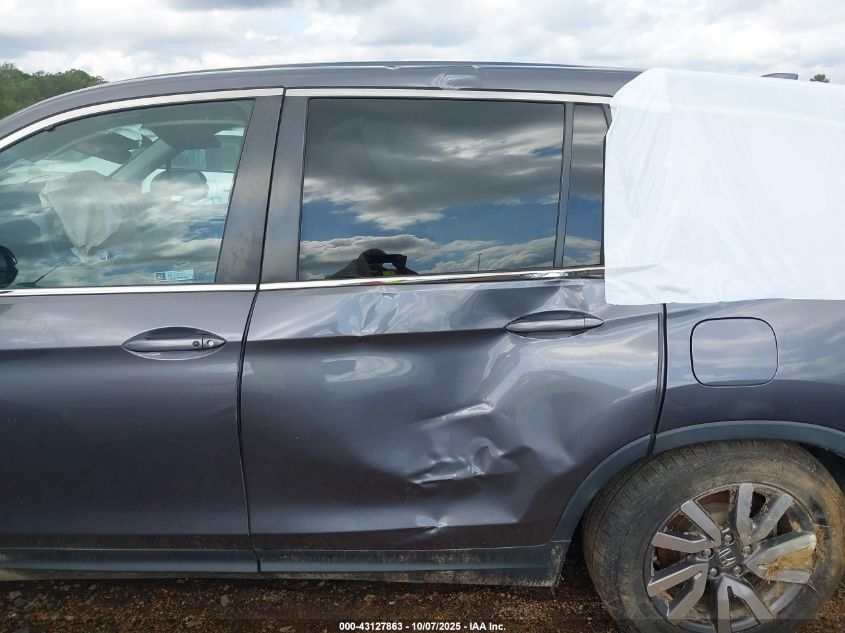 2021 Honda Pilot 2Wd Ex-L VIN: 5FNYF5H52MB013094 Lot: 43127863