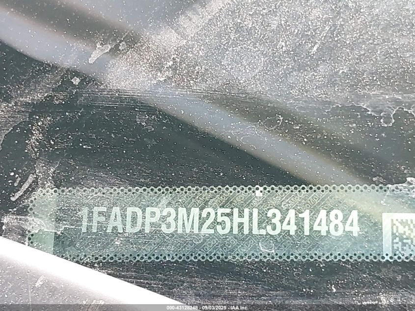 2017 Ford Focus Sel VIN: 1FADP3M25HL341484 Lot: 43128248