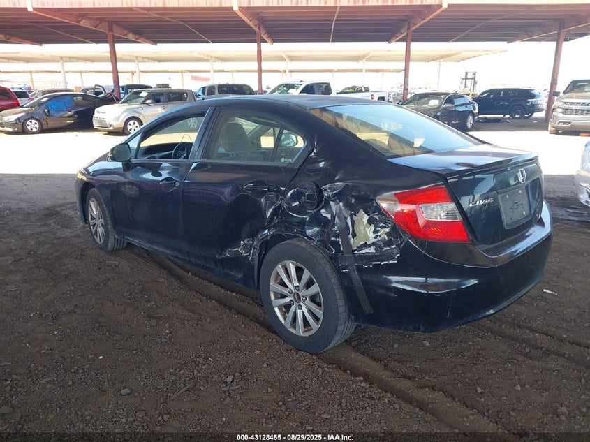 2012 Honda Civic Ex VIN: 19XFB2F87CE356552 Lot: 43128465