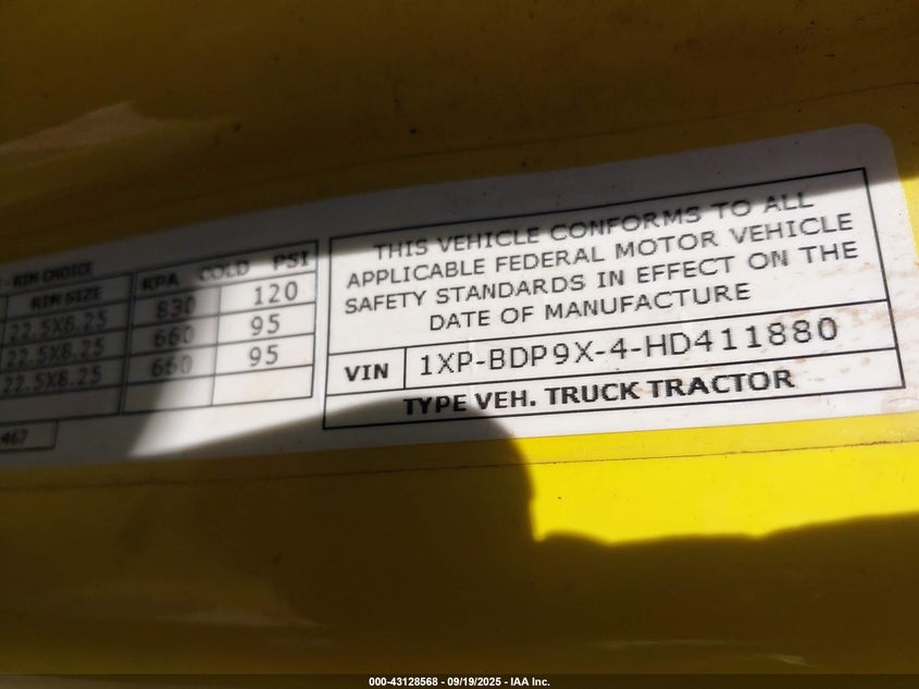 1XPBDP9X4HD411880 2017   photo no. 8