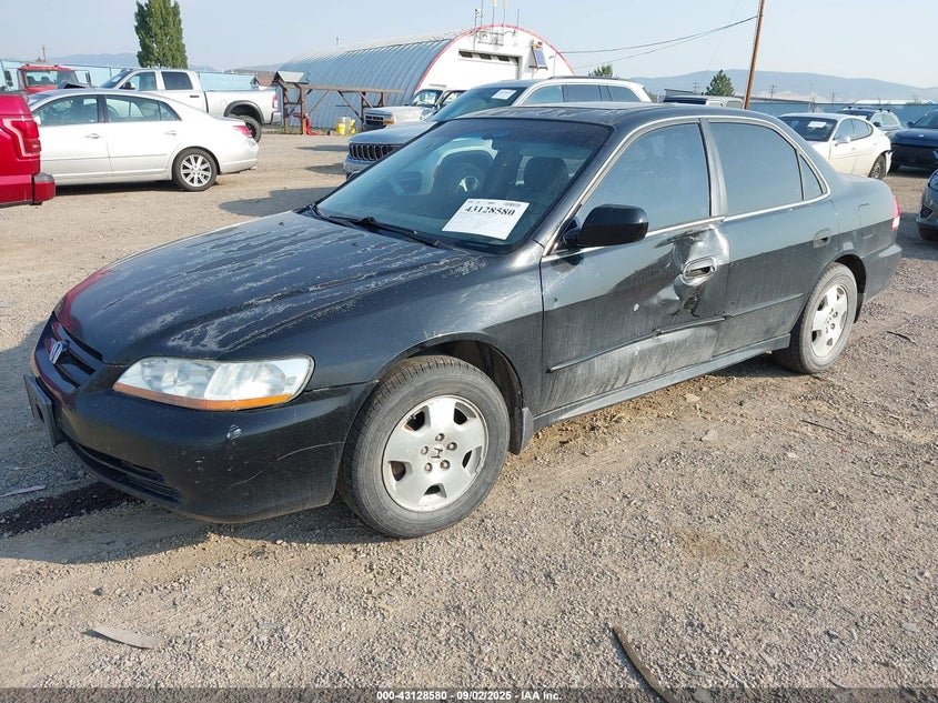 2001 Honda Accord 3.0 Ex black sedan gasoline 1HGCG16561A079799 photo #3
