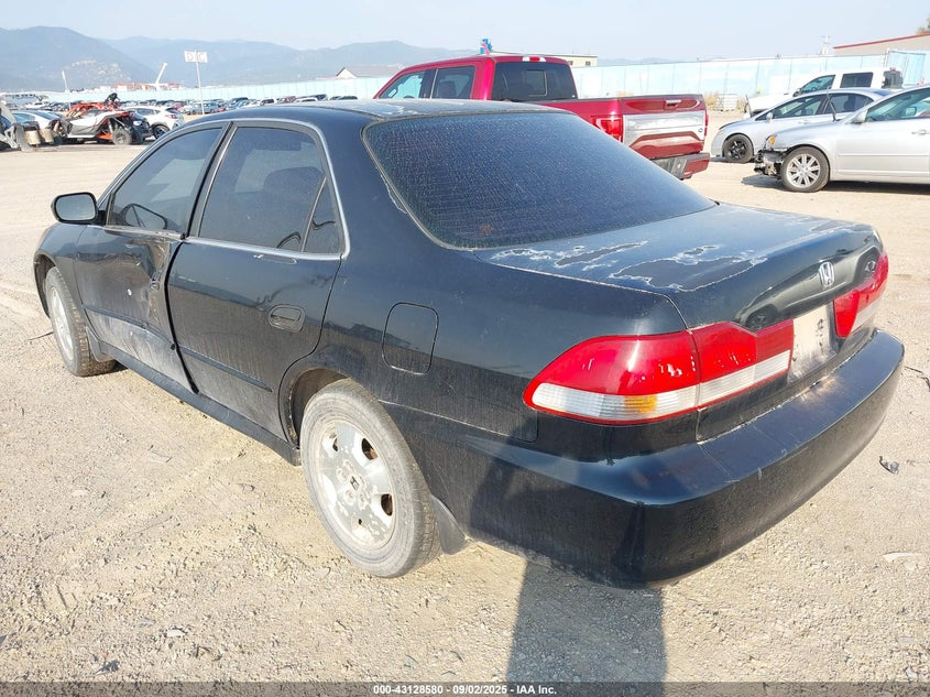 2001 Honda Accord 3.0 Ex black sedan gasoline 1HGCG16561A079799 photo #4