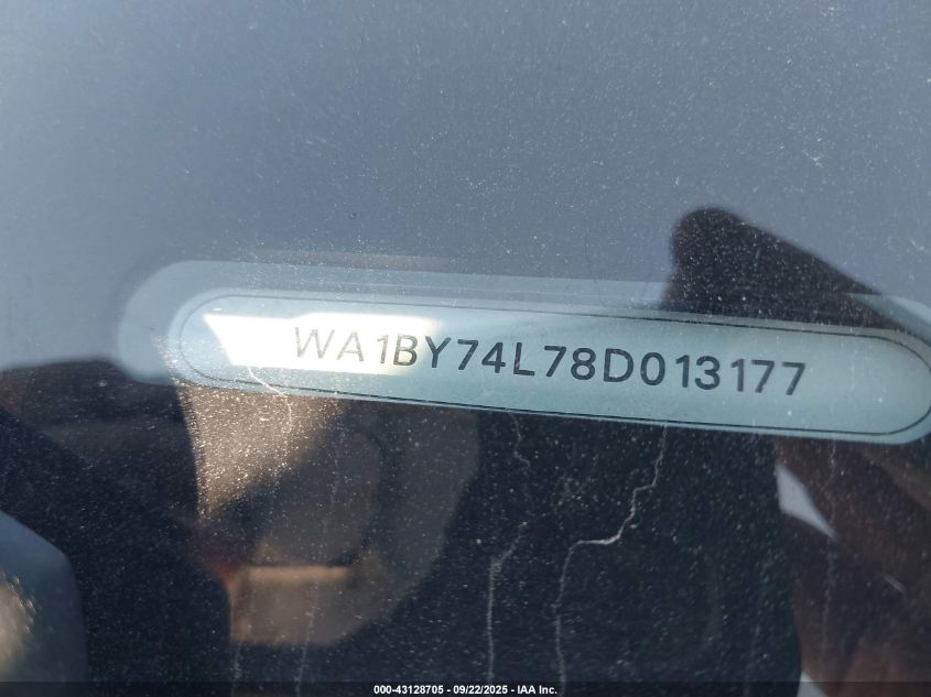 2008 Audi Q7 3.6 Premium VIN: WA1BY74L78D013177 Lot: 43128705