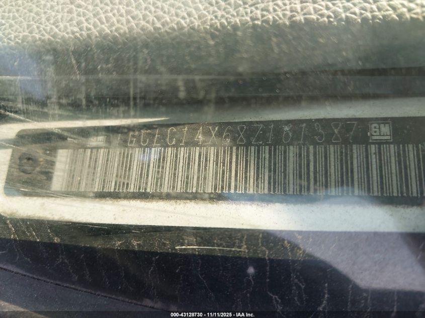 2008 Chevrolet Silverado 1500 Work Truck VIN: 1GCEC14X68Z161387 Lot: 43128730