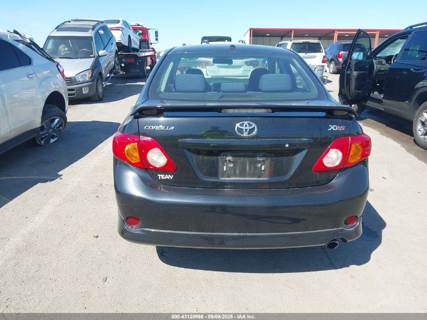 2009 Toyota Corolla Xrs VIN: 2T1BE40E39C025345 Lot: 43128966