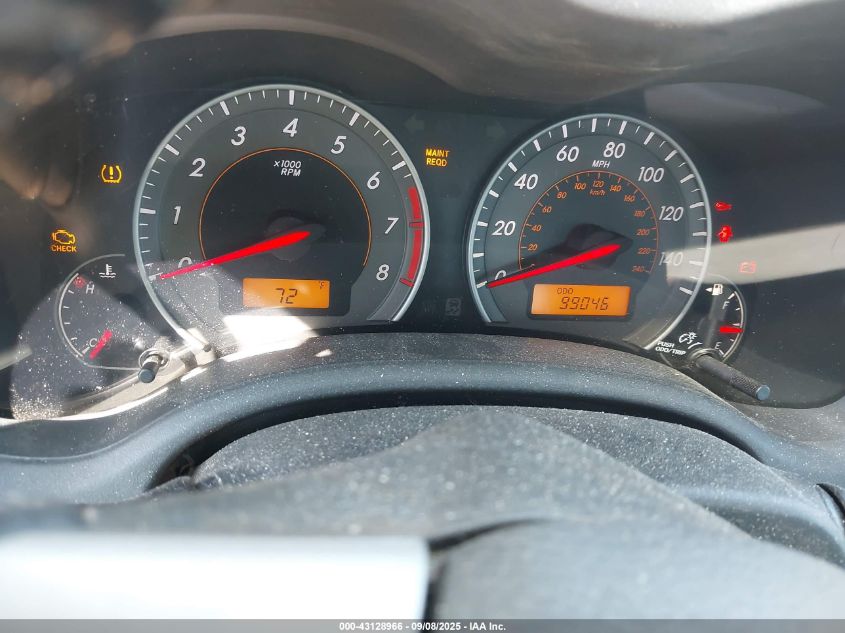 2009 Toyota Corolla Xrs VIN: 2T1BE40E39C025345 Lot: 43128966