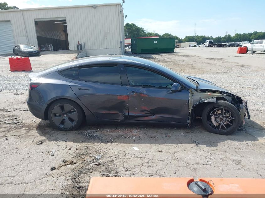 2022 Tesla Model 3 Long Range Dual Motor All-Wheel Drive VIN: 5YJ3E1EB6NF101373 Lot: 43129150