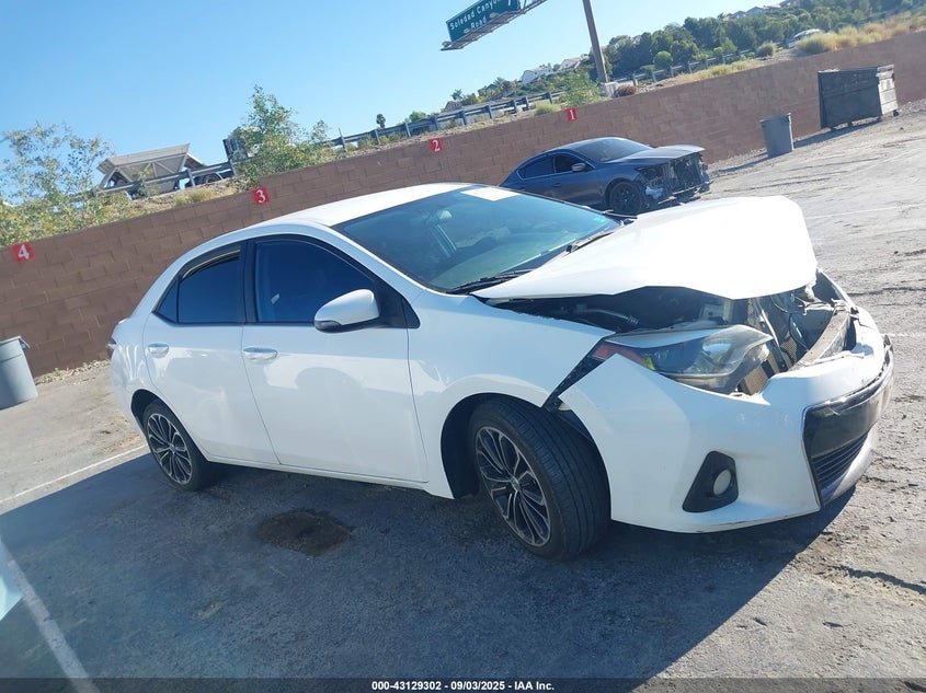 2015 Toyota Corolla S Plus VIN: 5YFBURHEXFP346492 Lot: 43129302