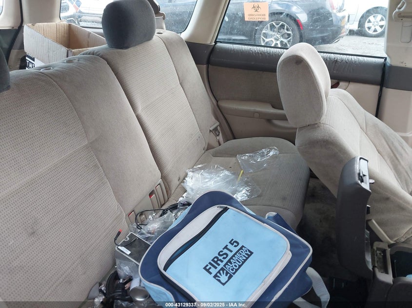 2004 Subaru Outback VIN: 4S3BH675847604950 Lot: 43129337