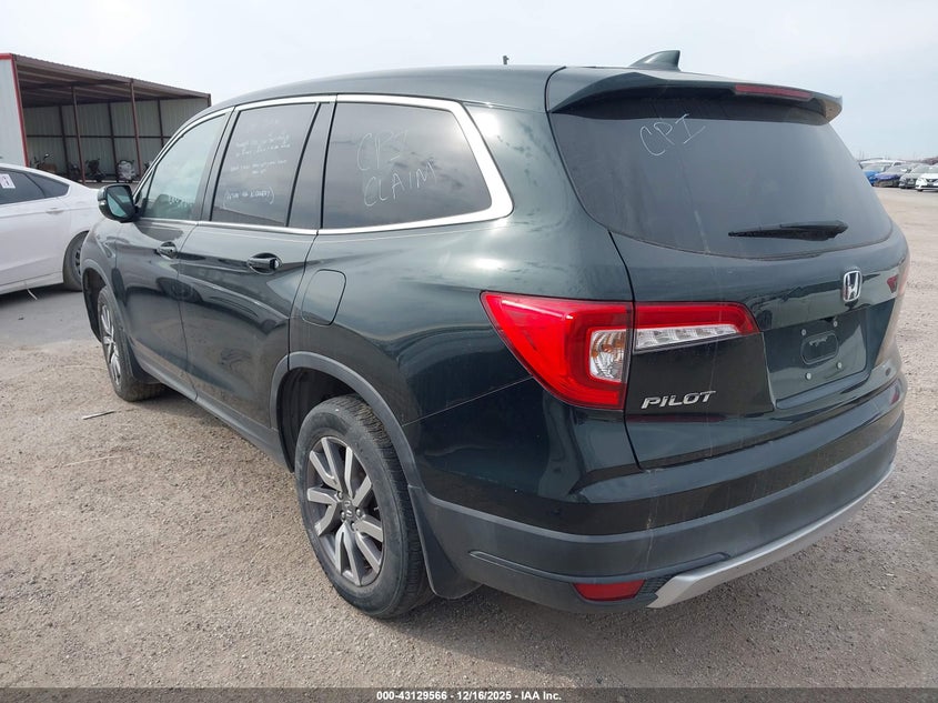 Vin: 5fnyf5h50kb007050, lot: 43623890, honda pilot ex-l 20193