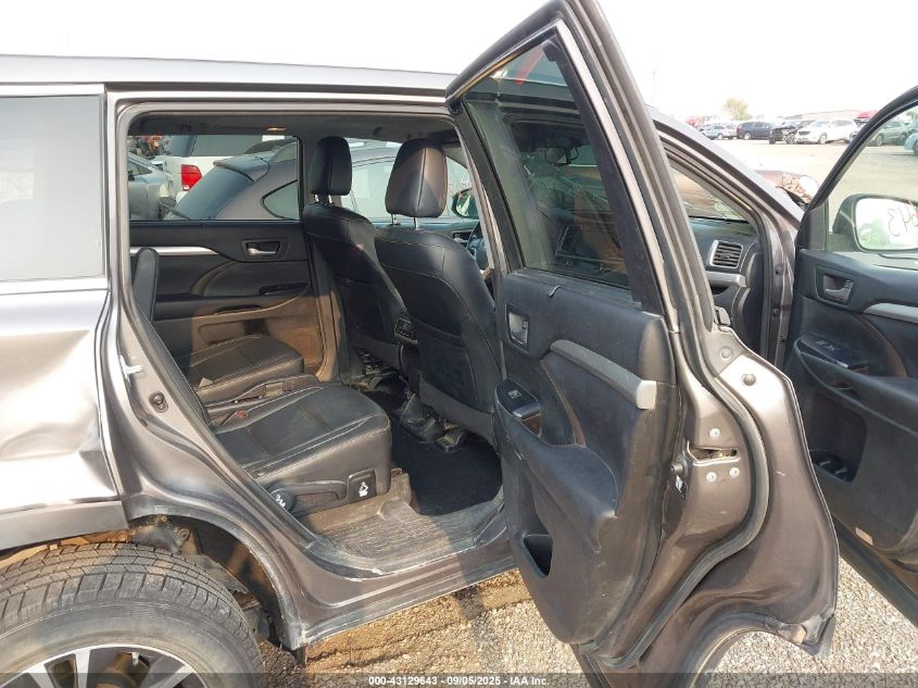 2016 Toyota Highlander Xle V6 VIN: 5TDJKRFH2GS500751 Lot: 43129643