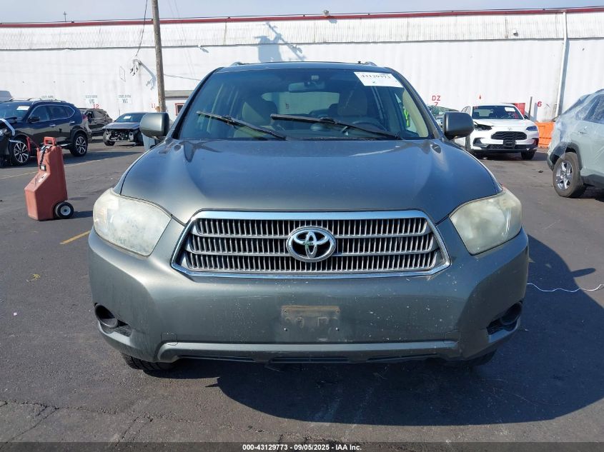 2009 Toyota Highlander Hybrid VIN: JTEEW41A492036211 Lot: 43129773