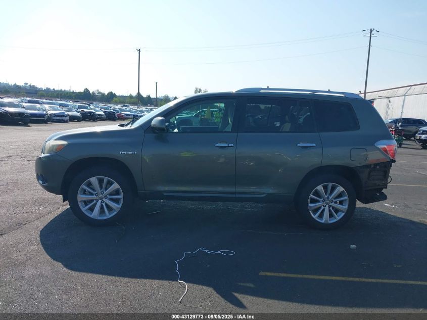 2009 Toyota Highlander Hybrid VIN: JTEEW41A492036211 Lot: 43129773