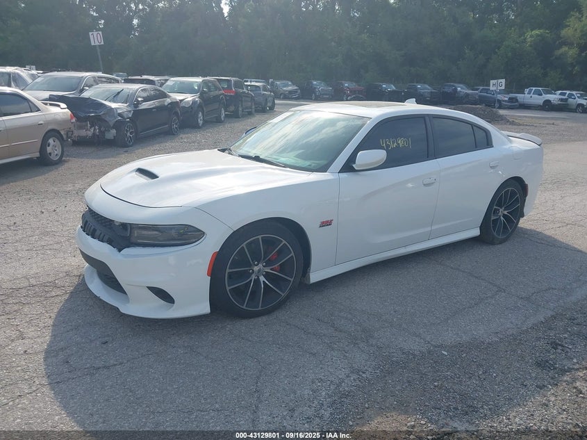 Vin: 2c3cdxgj6jh312088, lot: 43624125, dodge charger r/t scat pack rwd 20182
