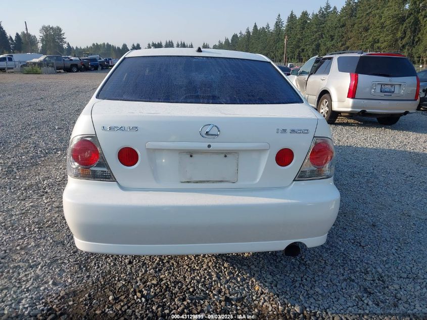 2001 Lexus Is 300 VIN: JTHBD182210006987 Lot: 43129899
