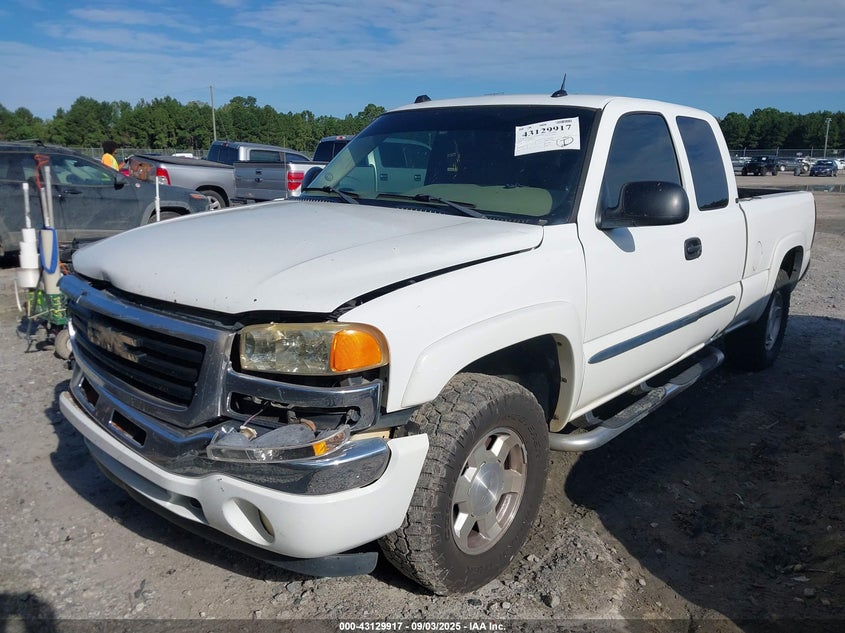 2005 GMC Sierra 1500 Slt white truck gasoline 1GTEK19B55E295665 photo #3