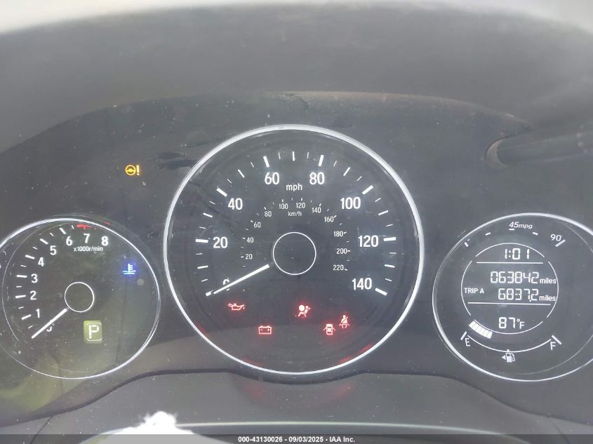 2021 Honda Hr-V Awd Lx VIN: 3CZRU6H31MM709675 Lot: 43130026